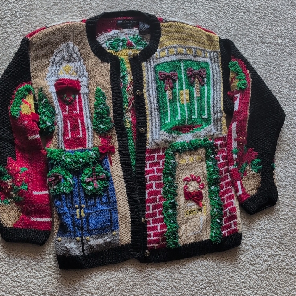 Festive Multicolor Women's Cardigan